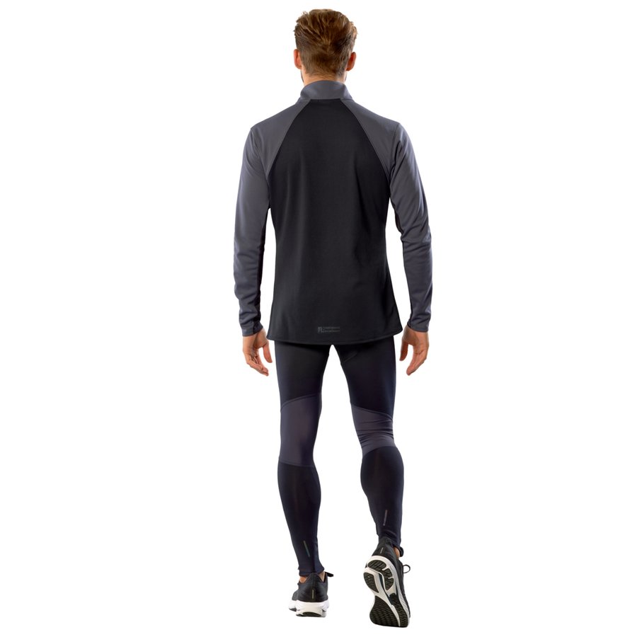 Mizuno Tech Thermal Charge Half Zip Long Sleeve Tee Odyssey Gray
